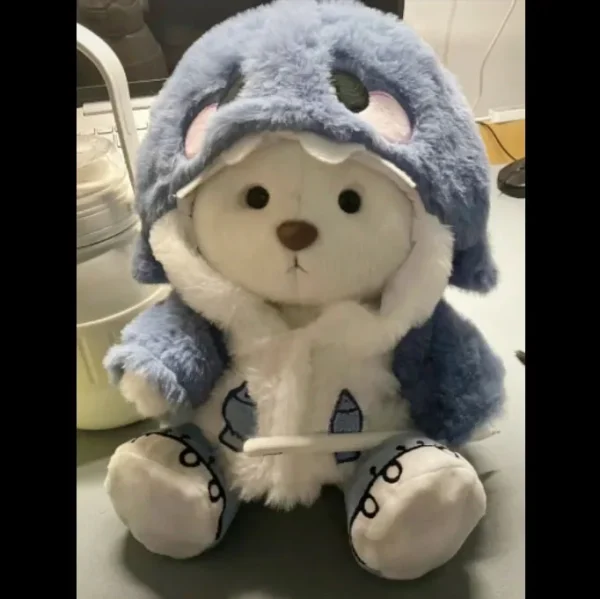 Clothes For 30cm Plush Toys Kawaii Plush Bear Doll Clothing Soft Bear White Brown Comfortable Cute Teddy Bear Kids Gift