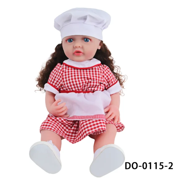22 Inches Baby Girl Dolls With Doll Clothes Shoes Accessories Soft 55 CM Reborn Realistic Full Silicone Baby Girl New Born Doll