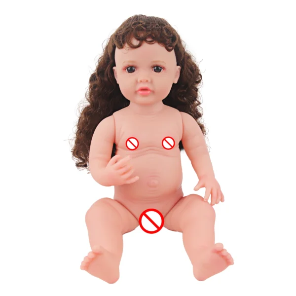 22 Inches Baby Girl Dolls With Doll Clothes Shoes Accessories Soft 55 CM Reborn Realistic Full Silicone Baby Girl New Born Doll