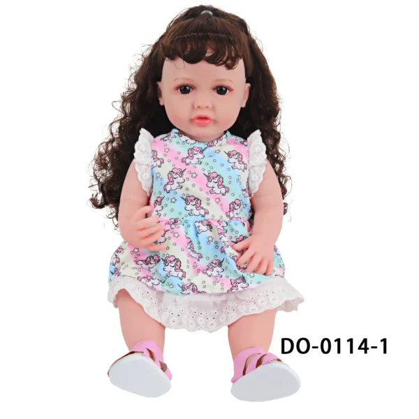 22 Inches Baby Girl Dolls With Doll Clothes Shoes Accessories Soft 55 CM Reborn Realistic Full Silicone Baby Girl New Born Doll