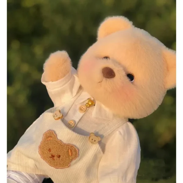 Clothes For 30cm Plush Toys Kawaii Plush Bear Doll Clothing Soft Bear White Brown Comfortable Cute Teddy Bear Kids Gift
