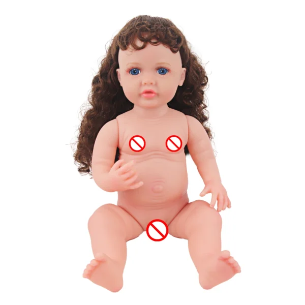 22 Inches Baby Girl Dolls With Doll Clothes Shoes Accessories Soft 55 CM Reborn Realistic Full Silicone Baby Girl New Born Doll